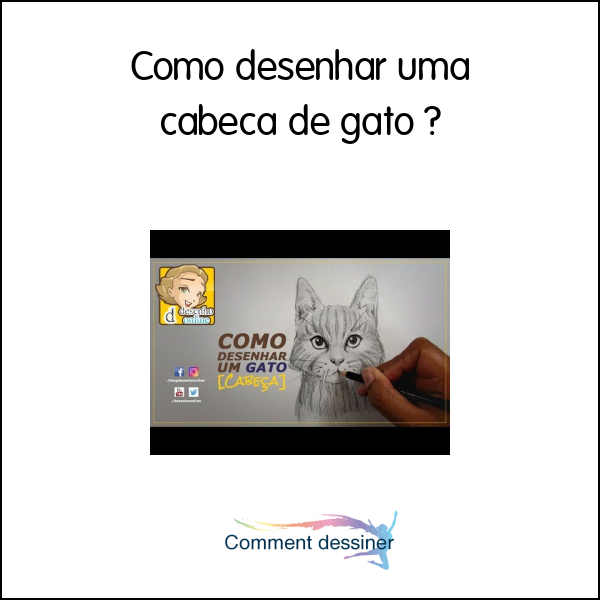 Como desenhar uma cabeça de gato
